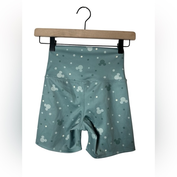 Disney Blue Mickey Mouse Activewear Set Sports Bra & Biker Shorts Size XS - Picture 10 of 11